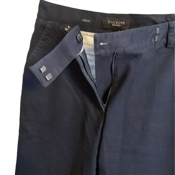 Talbots Pants Heritage Boot Navy Blue Size 6 Cotton Spandex Stretch Career Work - Picture 4 of 10